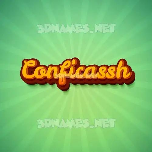 conficassh in Green Rays style - 3D name wallpaper conficassh in Green Rays style - 3D name wallpaper