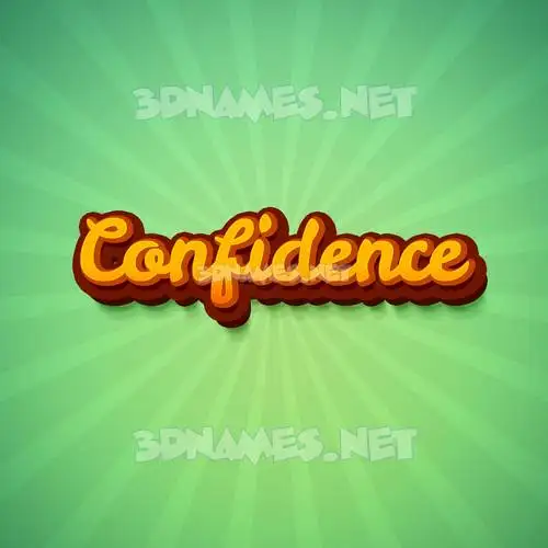 confidence in Green Rays style - 3D name wallpaper confidence in Green Rays style - 3D name wallpaper