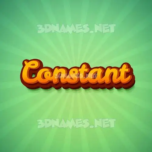 constant in Green Rays style - 3D name wallpaper