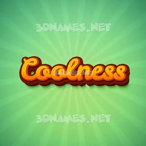 coolness in Green Rays style - 3D name wallpaper coolness in Green Rays style - 3D name wallpaper