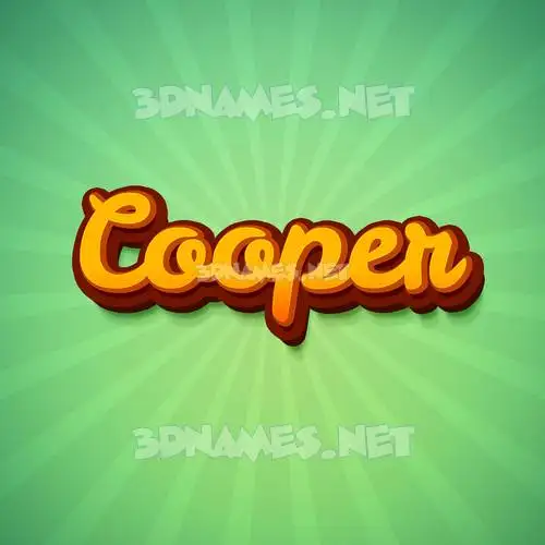 cooper in Green Rays style - 3D name wallpaper cooper in Green Rays style - 3D name wallpaper