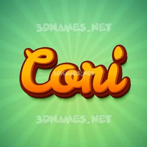 cori in Green Rays style - 3D name wallpaper cori in Green Rays style - 3D name wallpaper