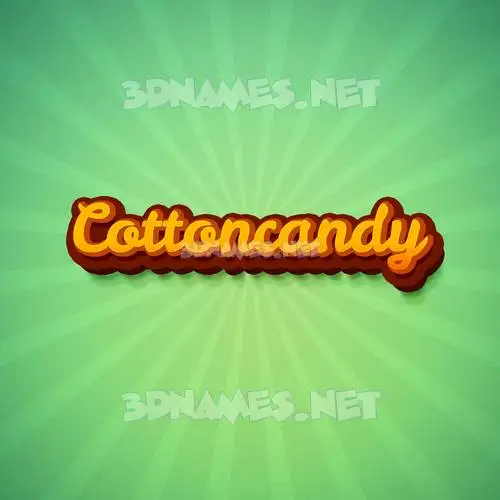 cottoncandy in Green Rays style - 3D name wallpaper cottoncandy in Green Rays style - 3D name wallpaper