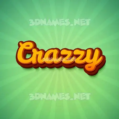 crazzy in Green Rays style - 3D name wallpaper crazzy in Green Rays style - 3D name wallpaper