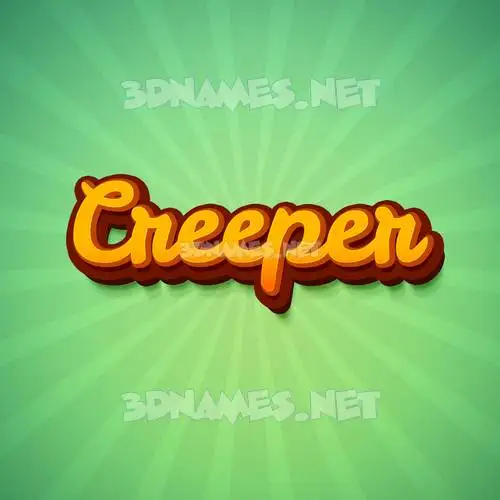 creeper in Green Rays style - 3D name wallpaper creeper in Green Rays style - 3D name wallpaper