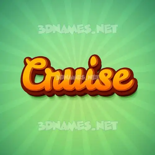cruise in Green Rays style - 3D name wallpaper cruise in Green Rays style - 3D name wallpaper