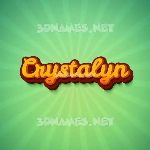 crystalyn in Green Rays style - 3D name wallpaper crystalyn in Green Rays style - 3D name wallpaper
