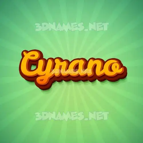 cyrano in Green Rays style - 3D name wallpaper cyrano in Green Rays style - 3D name wallpaper