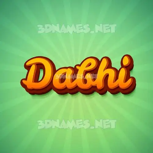 dabhi in Green Rays style - 3D name wallpaper dabhi in Green Rays style - 3D name wallpaper
