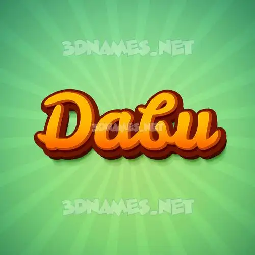 dabu in Green Rays style - 3D name wallpaper dabu in Green Rays style - 3D name wallpaper