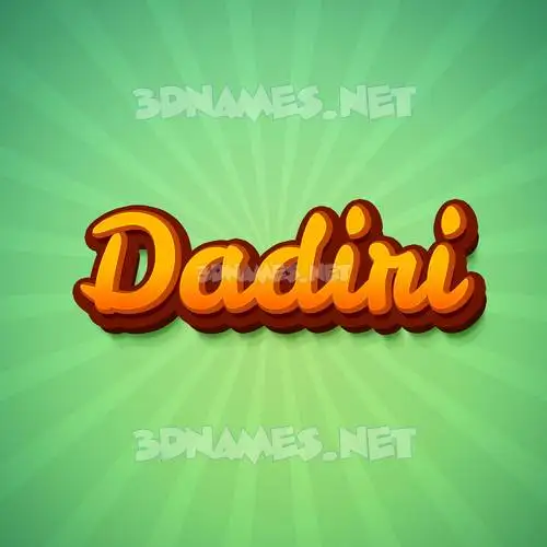 dadiri in Green Rays style - 3D name wallpaper dadiri in Green Rays style - 3D name wallpaper