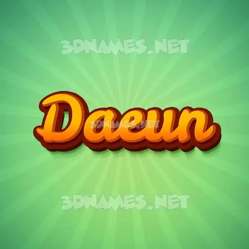 daeun in Green Rays style - 3D name wallpaper daeun in Green Rays style - 3D name wallpaper