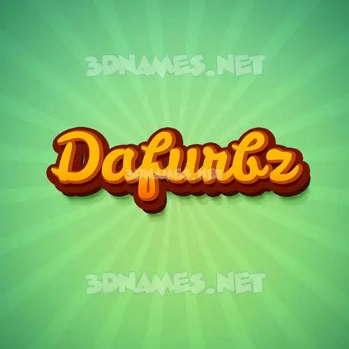 dafurbz in Green Rays style - 3D name wallpaper dafurbz in Green Rays style - 3D name wallpaper