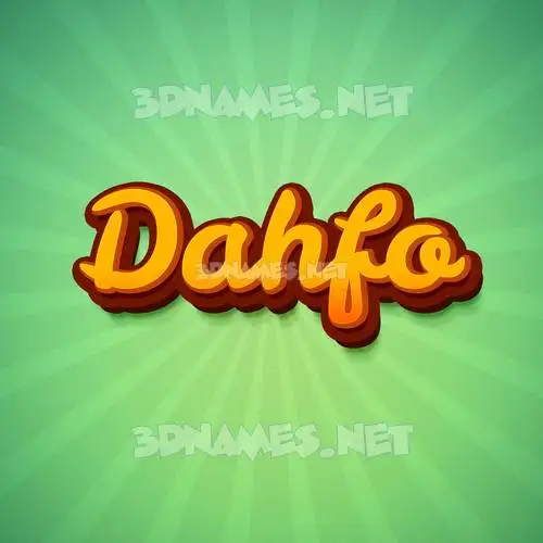 dahfo in Green Rays style - 3D name wallpaper dahfo in Green Rays style - 3D name wallpaper