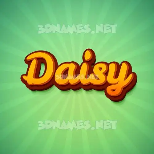daisy in Green Rays style - 3D name wallpaper daisy in Green Rays style - 3D name wallpaper