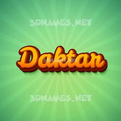 daktar in Green Rays style - 3D name wallpaper daktar in Green Rays style - 3D name wallpaper