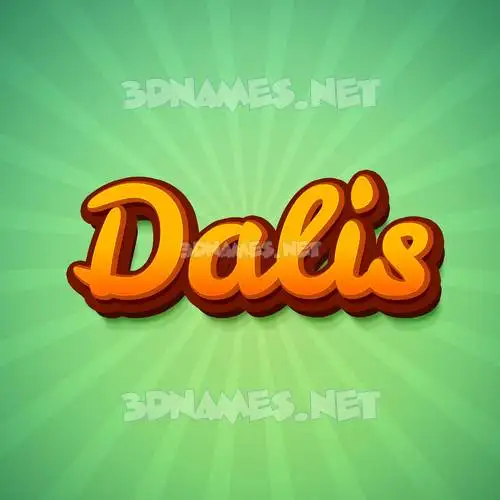 dalis in Green Rays style - 3D name wallpaper dalis in Green Rays style - 3D name wallpaper