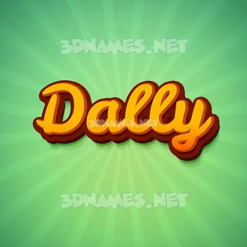 dally in Green Rays style - 3D name wallpaper dally in Green Rays style - 3D name wallpaper
