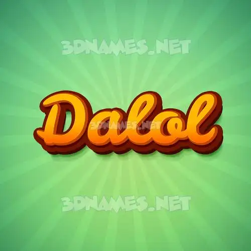 dalol in Green Rays style - 3D name wallpaper dalol in Green Rays style - 3D name wallpaper
