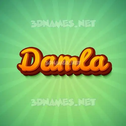 damla in Green Rays style - 3D name wallpaper damla in Green Rays style - 3D name wallpaper
