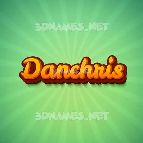 danchris in Green Rays style - 3D name wallpaper danchris in Green Rays style - 3D name wallpaper