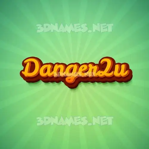 danger2u in Green Rays style - 3D name wallpaper danger2u in Green Rays style - 3D name wallpaper