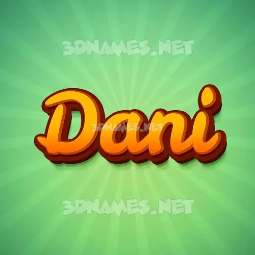 dani in Green Rays style - 3D name wallpaper dani in Green Rays style - 3D name wallpaper