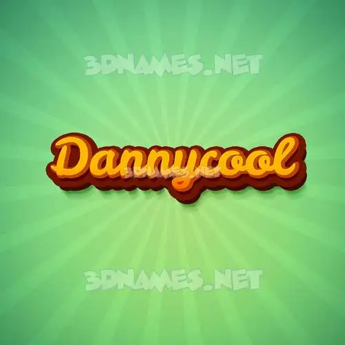 dannycool in Green Rays style - 3D name wallpaper dannycool in Green Rays style - 3D name wallpaper