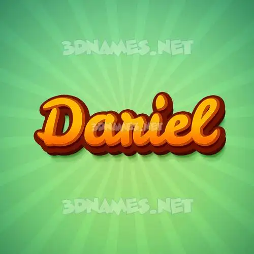 dariel in Green Rays style - 3D name wallpaper