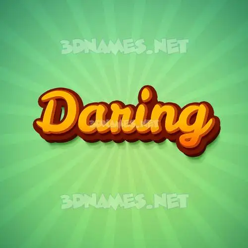 daring in Green Rays style - 3D name wallpaper daring in Green Rays style - 3D name wallpaper