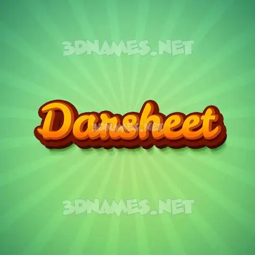 darsheet in Green Rays style - 3D name wallpaper darsheet in Green Rays style - 3D name wallpaper