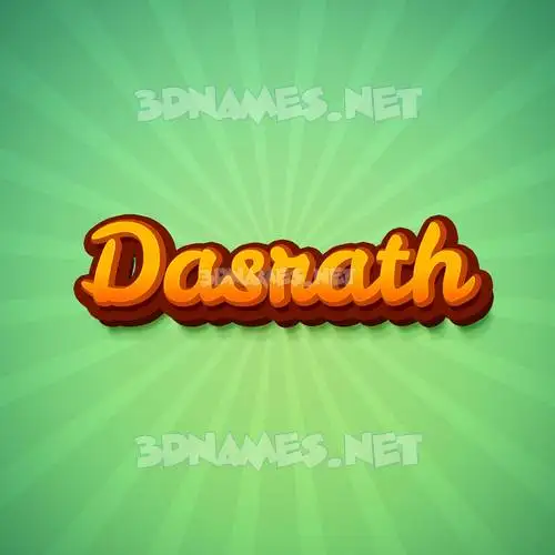 dasrath in Green Rays style - 3D name wallpaper