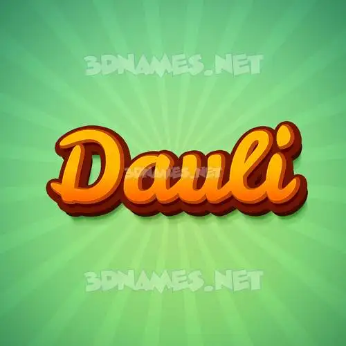 dauli in Green Rays style - 3D name wallpaper dauli in Green Rays style - 3D name wallpaper