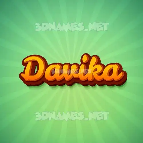 davika in Green Rays style - 3D name wallpaper davika in Green Rays style - 3D name wallpaper