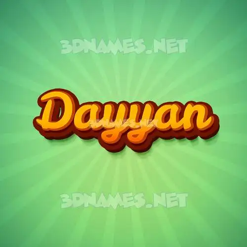 dayyan in Green Rays style - 3D name wallpaper dayyan in Green Rays style - 3D name wallpaper
