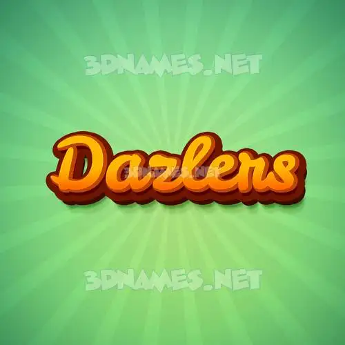 dazlers in Green Rays style - 3D name wallpaper dazlers in Green Rays style - 3D name wallpaper