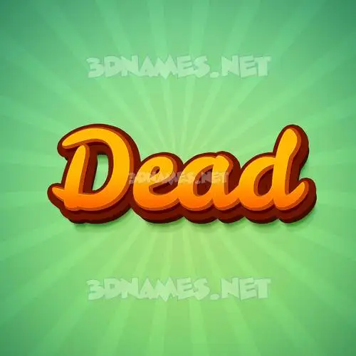 dead in Green Rays style - 3D name wallpaper dead in Green Rays style - 3D name wallpaper