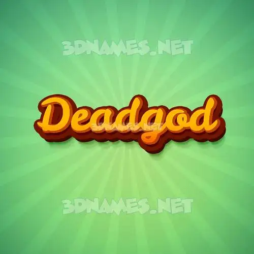deadgod in Green Rays style - 3D name wallpaper deadgod in Green Rays style - 3D name wallpaper