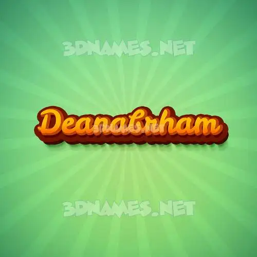 deanabrham in Green Rays style - 3D name wallpaper deanabrham in Green Rays style - 3D name wallpaper