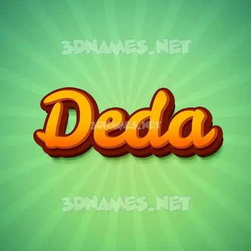 deda in Green Rays style - 3D name wallpaper deda in Green Rays style - 3D name wallpaper
