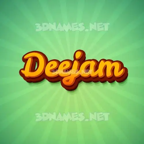 deejam in Green Rays style - 3D name wallpaper deejam in Green Rays style - 3D name wallpaper