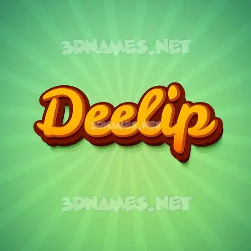 deelip in Green Rays style - 3D name wallpaper deelip in Green Rays style - 3D name wallpaper