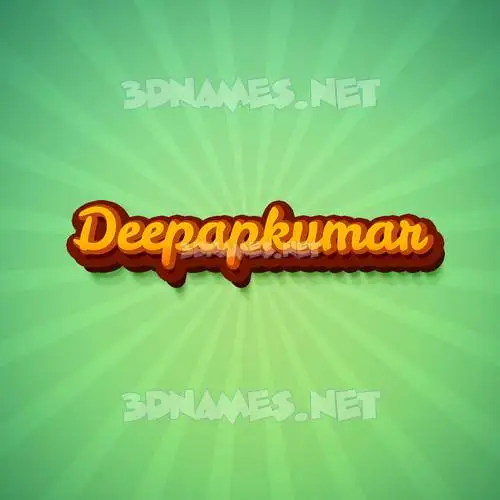 deepapkumar in Green Rays style - 3D name wallpaper