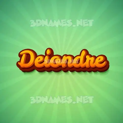 deiondre in Green Rays style - 3D name wallpaper