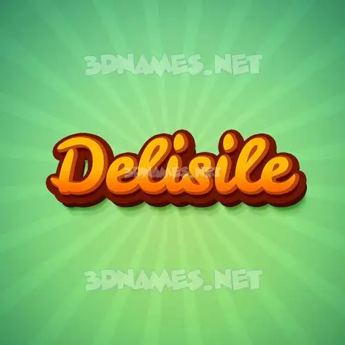 delisile in Green Rays style - 3D name wallpaper delisile in Green Rays style - 3D name wallpaper