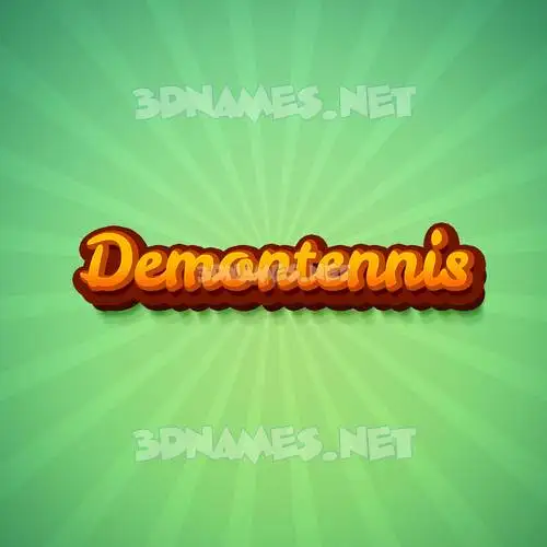 demontennis in Green Rays style - 3D name wallpaper demontennis in Green Rays style - 3D name wallpaper