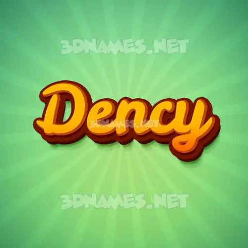 dency in Green Rays style - 3D name wallpaper dency in Green Rays style - 3D name wallpaper