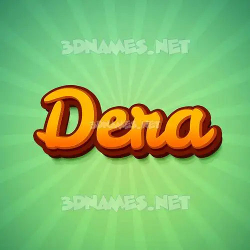 dera in Green Rays style - 3D name wallpaper dera in Green Rays style - 3D name wallpaper