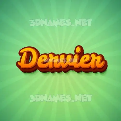 dervier in Green Rays style - 3D name wallpaper dervier in Green Rays style - 3D name wallpaper