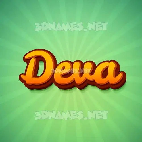 deva in Green Rays style - 3D name wallpaper deva in Green Rays style - 3D name wallpaper